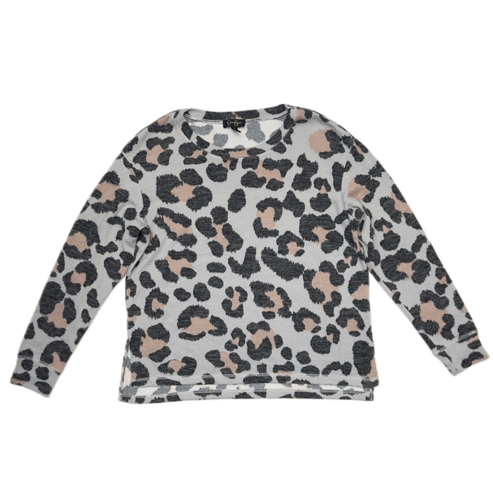 JESSICA SIMPSON Leopard Print Sweater